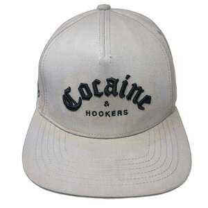 Golf Gods 5 Panel Gray One Size Snapback Cocaine Hookers Graphic Flat Brim Hat